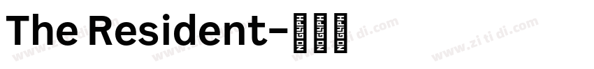 The Resident字体转换